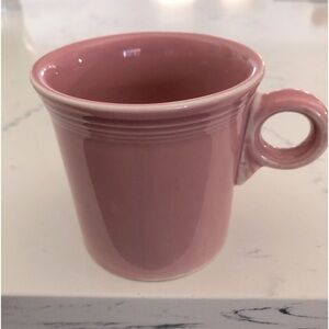 VTG Fiestaware Rose Pink Retired Ring Handle Mug~Collectible